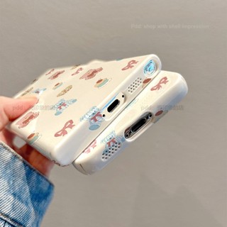 เคสโทรศัพท์มือถือแบบแข็ง ลายหมีน้อย สีวาว สําหรับ Samsung S22 S23plus ultra A53 A21S A14 A12 A11 A04 03