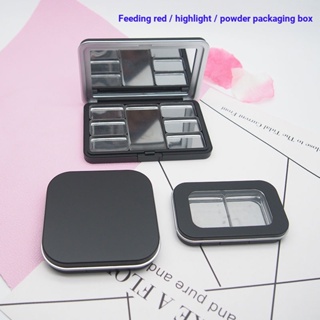 Mu-blush กล่องแม่เหล็กเปล่า ไซซ์ L พร้อมกระจก สําหรับใส่อายแชโดว์ คอนทัวร์