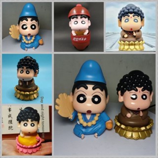 โมเดลฟิกเกอร์ Nohara Shinnosuke Buddha Lotus Jigong Shin-Chan สําหรับตกแต่งรถยนต์