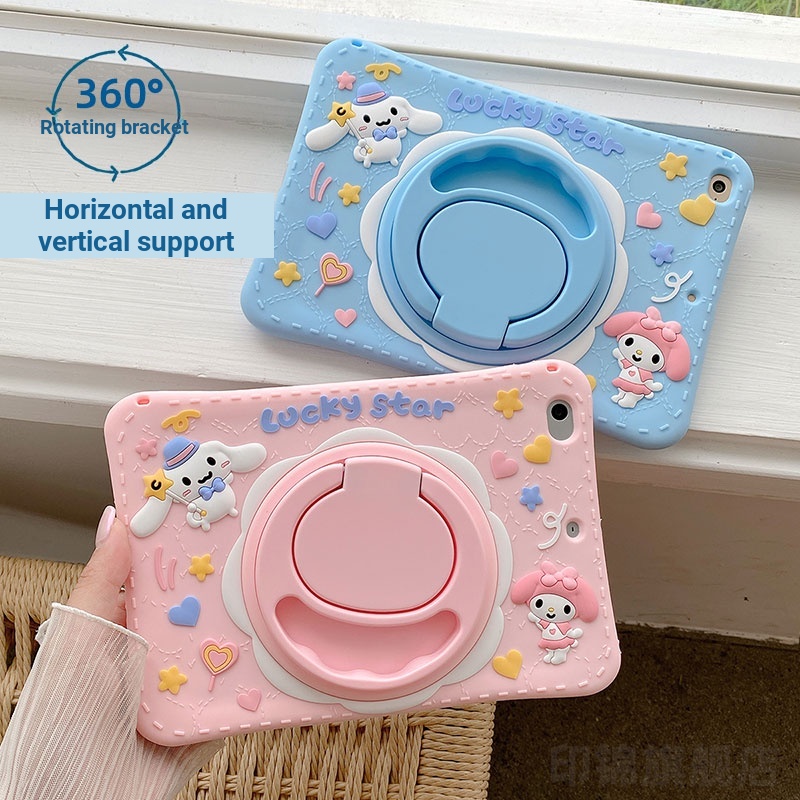 เหมาะสําหรับ แอปเปิล ไอแพด10 เคสป้องกัน 9.7 กระเป๋าแท็บเล็ตแบบเก่า 2/3/4 ซิลิโคนเคสนุ่ม ก1458 เคสคอม