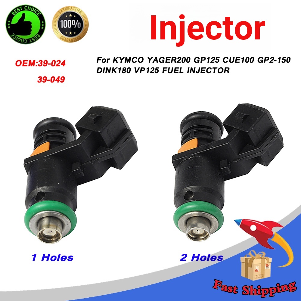 หัวฉีดน้ํามันเชื้อเพลิงหัวฉีดสําหรับ KYMCO YAGER200 GP125 CUE100 GP2-150 DINK180 VP125 FUEL INJECTOR