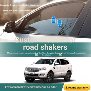 ((หมายเหตุการสั่งซื้อ สําหรับโมเดลและปี) Ford Passerby Shakers ม่านบังแดดรถยนต์ ม่านบังแดดแม่เหล็ก ฉนวนกันความร้อน มุ้งตาข่าย ความเป็นส่วนตัว ด้านข้างรถโค้ง