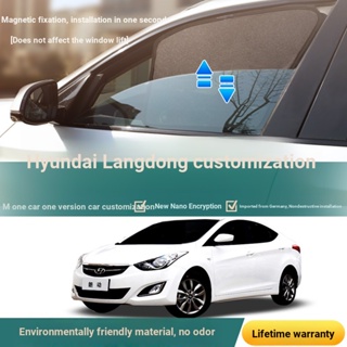 ((หมายเหตุการสั่งซื้อ สําหรับรถยนต์ โมเดล และปี) เหมาะสําหรับ Hyundai Langdong ม่านบังแดด หน้าต่างรถยนต์ ด้านข้าง ฉนวนกันความร้อน กันแมลง ภายในรถยนต์