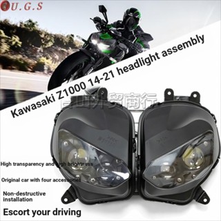 ชุดประกอบไฟหน้ารถยนต์ LED สําหรับ Kawasaki Z1000 14-21 ปี