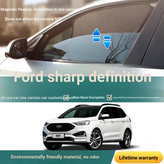 ผ้าม่านบังแดดแม่เหล็ก ฉนวนกันความร้อน สําหรับหน้าต่างรถยนต์ Ford Sharp World plus Dedicated