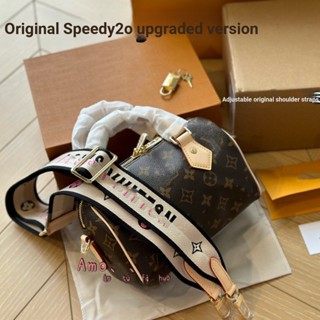 Speedy20 กระเป๋าถือ กระเป๋าสะพายไหล่ สะพายข้าง หนังแท้ สําหรับสตรี