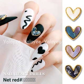 Yalayee [Manicure Accessories] の เปลือกหอยเพชร สีเทา สไตล์ญี่ปุ่น สําหรับตกแต่งเล็บ❤เครื่องประดับเพชร อัลลอย รูปเปลือกหอย ประดับเพทาย สําหรับตกแต่งเล็บ