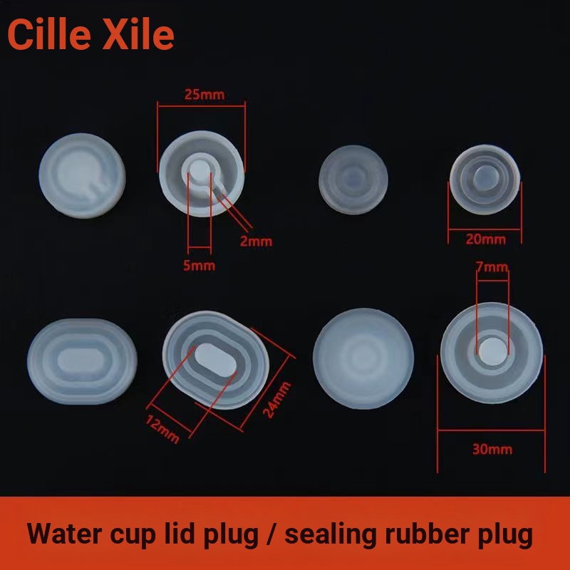 Wheatfield Life Store Cile Cile Xile Plug ปลั๊กซีลถ้วยน้ําฝาปิดรูขนาดเล็กปลั๊กอาหารซิลิโคนป้องกันการรั่วอุปกรณ์เสริมสากล