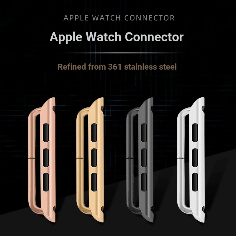 ตัวเชื่อมต่อสายนาฬิกาข้อมือ แบบสากล สไตล์คลาสสิก สําหรับ apple watch