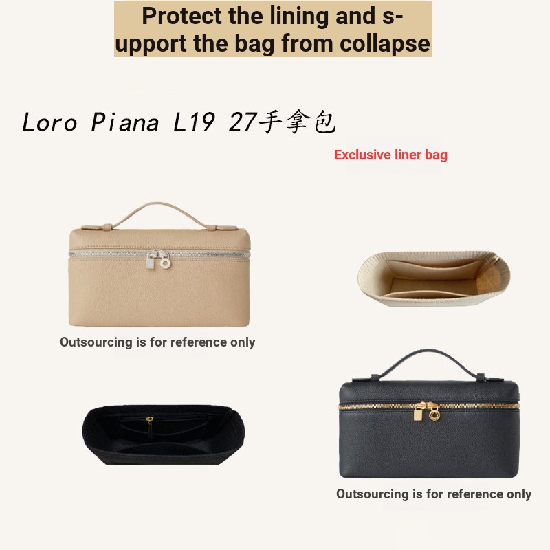 กระเป๋าคลัทช์ สําหรับใส่กล่องอาหารกลางวัน Loro Piana L19 27