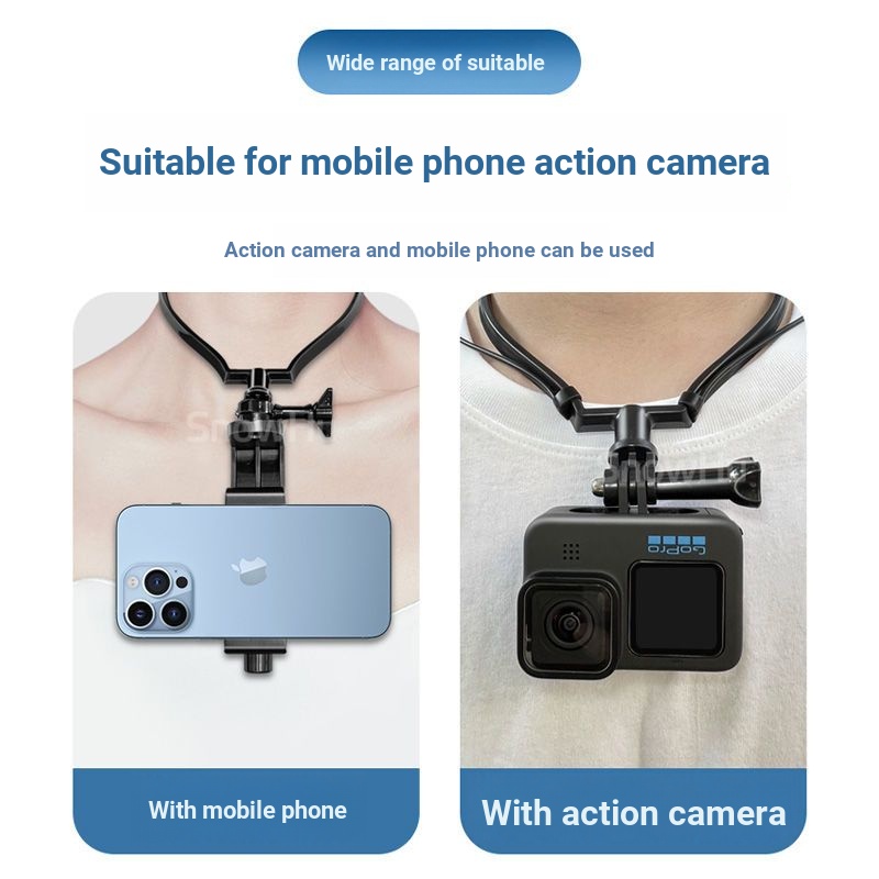 ขายึดเชือกแขวนคอเหมาะสําหรับ DJI pocket1/2/Insta360 X5/X4/Go3s/x3/onex2/x/Rs/R/Gopro Eye Pocket ปลอกคอกล้อง