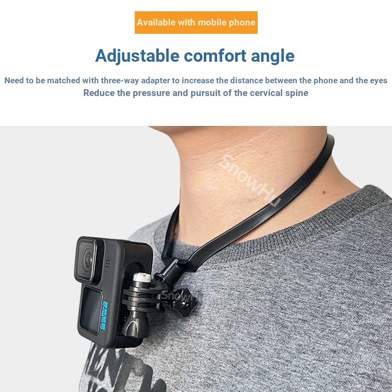 ขายึดเชือกแขวนคอเหมาะสําหรับ DJI pocket1/2/Insta360 X5/X4/Go3s/x3/onex2/x/Rs/R/Gopro Eye Pocket ปลอกคอกล้อง