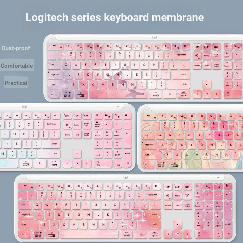 Logitech MK470 K580 K950 K380 เดสก์ท็อปคีย์บอร์ดฟิล์ม K480 K780 K120 MK120 MK275 MK270 คีย์บอร์ดป้อง