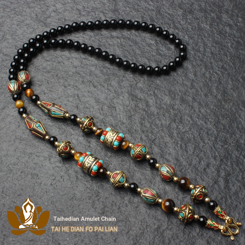 T Thailand Amulet Chain เนปาลสไตล์ Bohemian Heavy Industry Amulet Rope