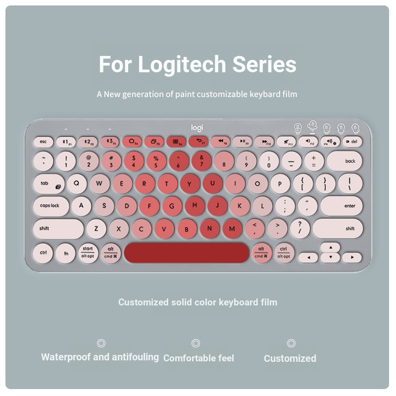 Logitech MX Keys คีย์บอร์ดฟิล์ม K380 K480 K580 MK470 K780 เดสก์ท็อปคีย์บอร์ดเครื่องบิน MK221 MK610 ค