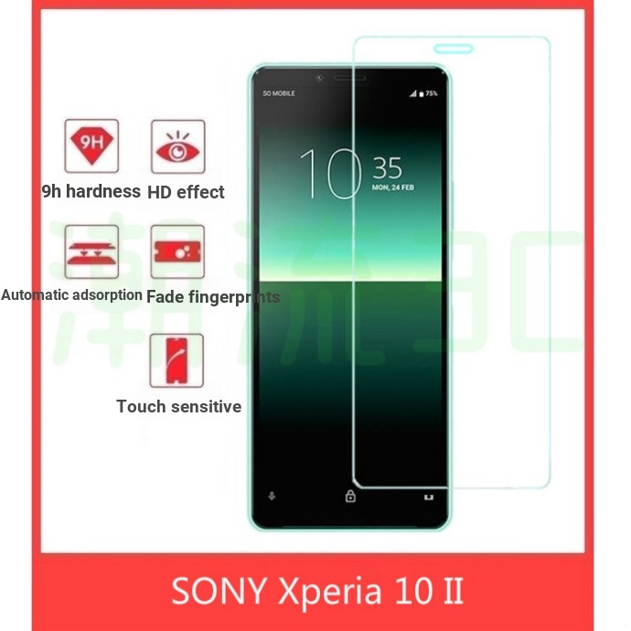 Sony สติกเกอร์แก้ว Glass Protector สําหรับ Xperia 1 ii 5 10 Plus XZP XZ2 XZ1 XZs XA2 XZ