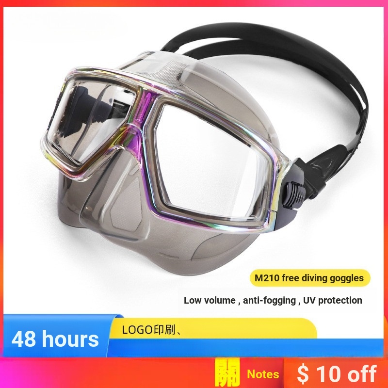 ผู้ใหญ่ Freediving Goggles Liquid ซิลิโคนหน้ากากดําน้ําดูปะการังผู้ชายผู้หญิงปริมาณต่ําหน้ากากดําน้ํามืออาชีพสนามขนาดใหญ่ของดูหลายสีเสริมกันน้ํา Splash-Proof โปร่งแสงดําน้ํา Go