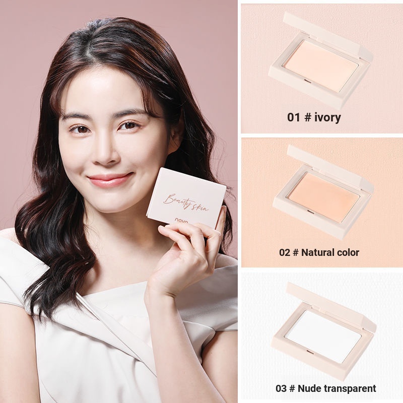 9PPC Non-sticking Powder แต่งหน้ากันน้ํา Pressed Powder แบบพกพา Handy เครื่องมือคอนซีลเลอร์ Fixing แ
