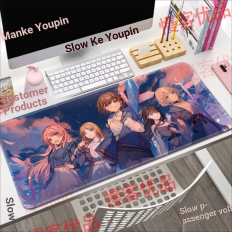 BanG Dream Its MyGO Aiyin Mouse Pad Xiangzi ขนาดใหญ่โต๊ะคอมพิวเตอร์ Pad Bangbang สินค้าซูชิ