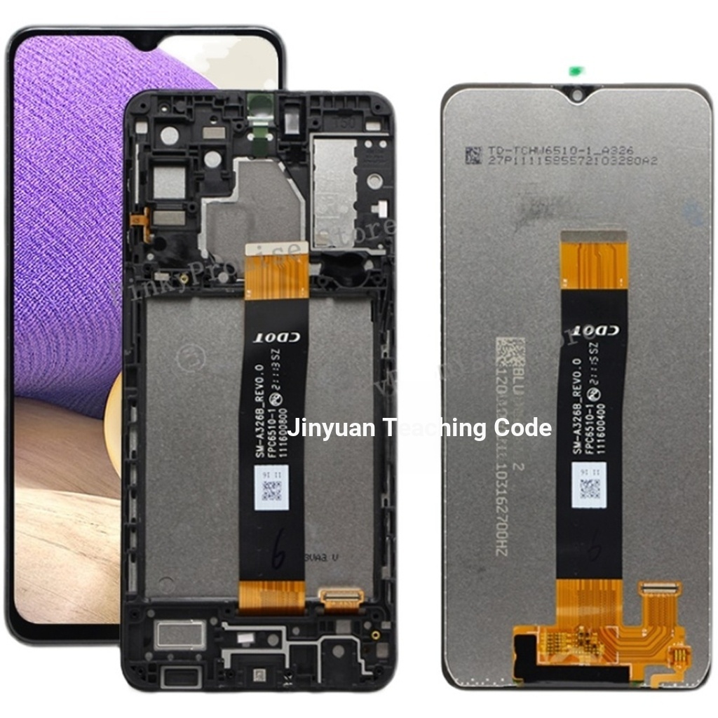 6.5 หน้าจอโทรศัพท์มือถือชุดเหมาะสําหรับ Samsung Samsung A32 5G A326 SM-A326B ชุด LCD โทรศัพท์มือถือช