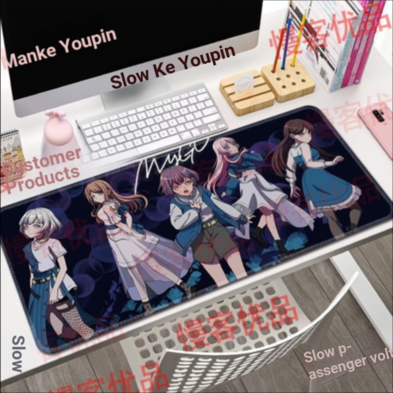 BanG Dream Its MyGO Aiyin Mouse Pad Xiangzi ขนาดใหญ่โต๊ะคอมพิวเตอร์ Pad Bangbang สินค้าซูชิ