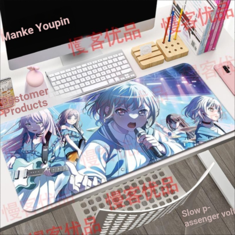 BanG Dream Its MyGO Aiyin Mouse Pad Xiangzi ขนาดใหญ่โต๊ะคอมพิวเตอร์ Pad Bangbang สินค้าซูชิ