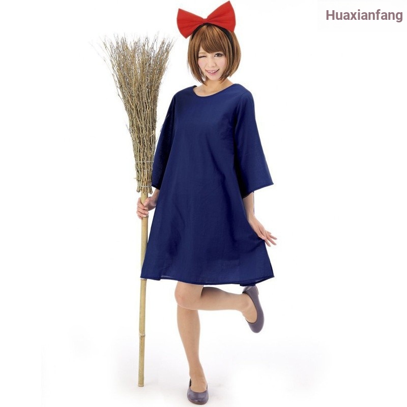 {สินค้าใหม่} บริการจัดส่งของแม่มด cos เครื่องแต่งกาย Kiki cos เครื่องแต่งกายฮาโลวีนคริสต์มาส cos เคร