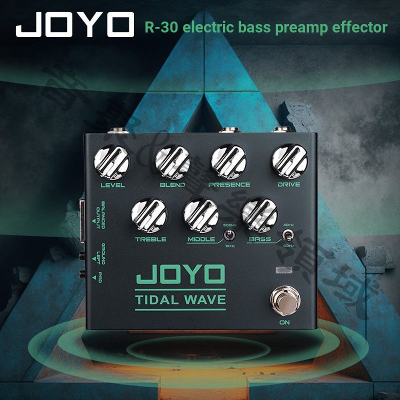 JOYO JOYO R-30 เบสไฟฟ้า ปรีแอมป์ จําลอง DI กล่องอุปกรณ์เอฟเฟกต์เดียวกล่องลําโพงจําลอง