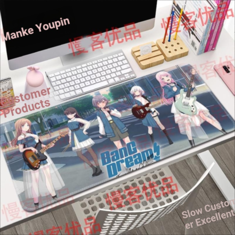 BanG Dream Its MyGO Aiyin Mouse Pad Xiangzi ขนาดใหญ่โต๊ะคอมพิวเตอร์ Pad Bangbang สินค้าซูชิ