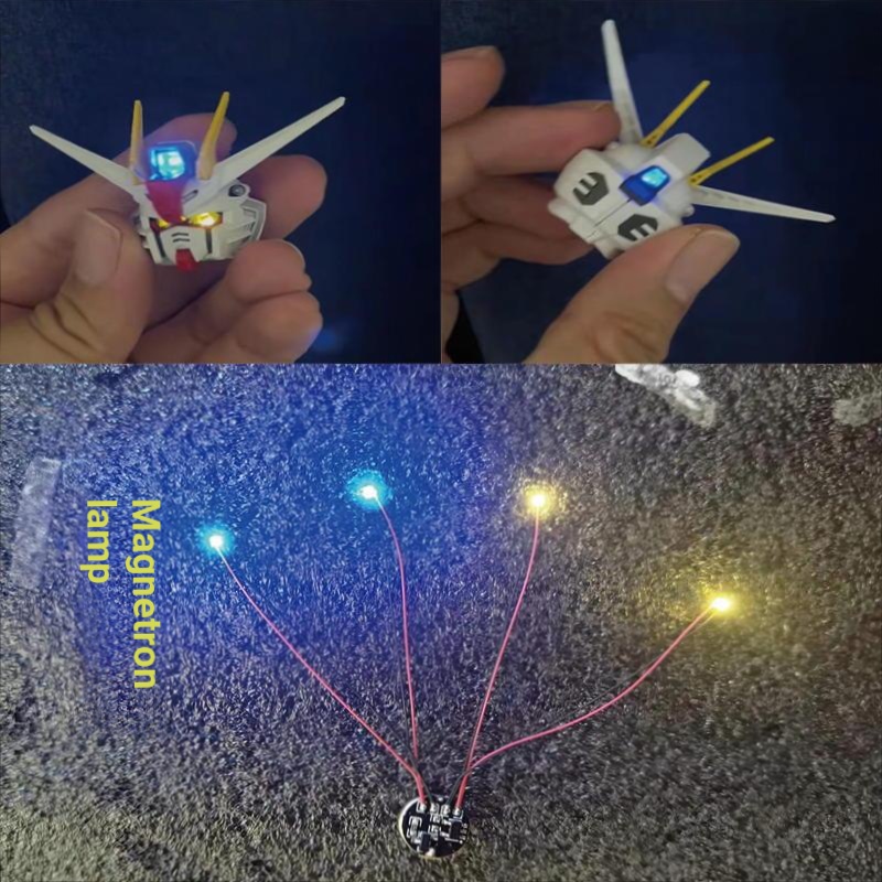((3 โหมดแสง) Hand-Made Model LED Magnetic Control Lights เหมาะสําหรับ GUNDAM GUNDAM MG Strike Free Model Plus Light Modification Accessories