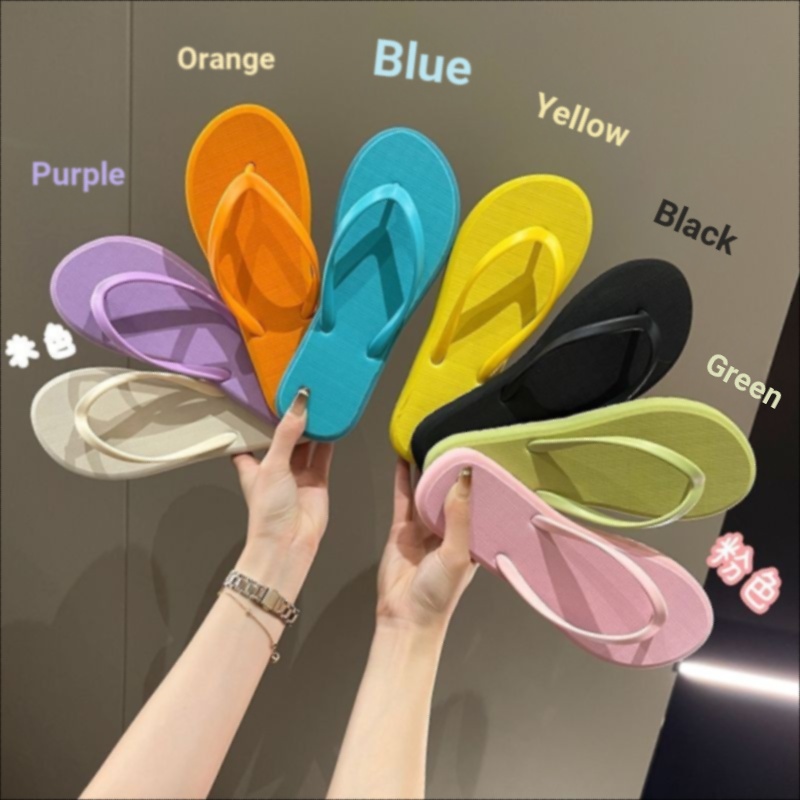 ♥รองเท้าแตะหูคีบ♥ Flip-Flops ผู้หญิงฤดูร้อน Flip-Flops รองเท้าแตะชายหาดริมทะเลรองเท้าแตะผู้หญิง High-End Anti @