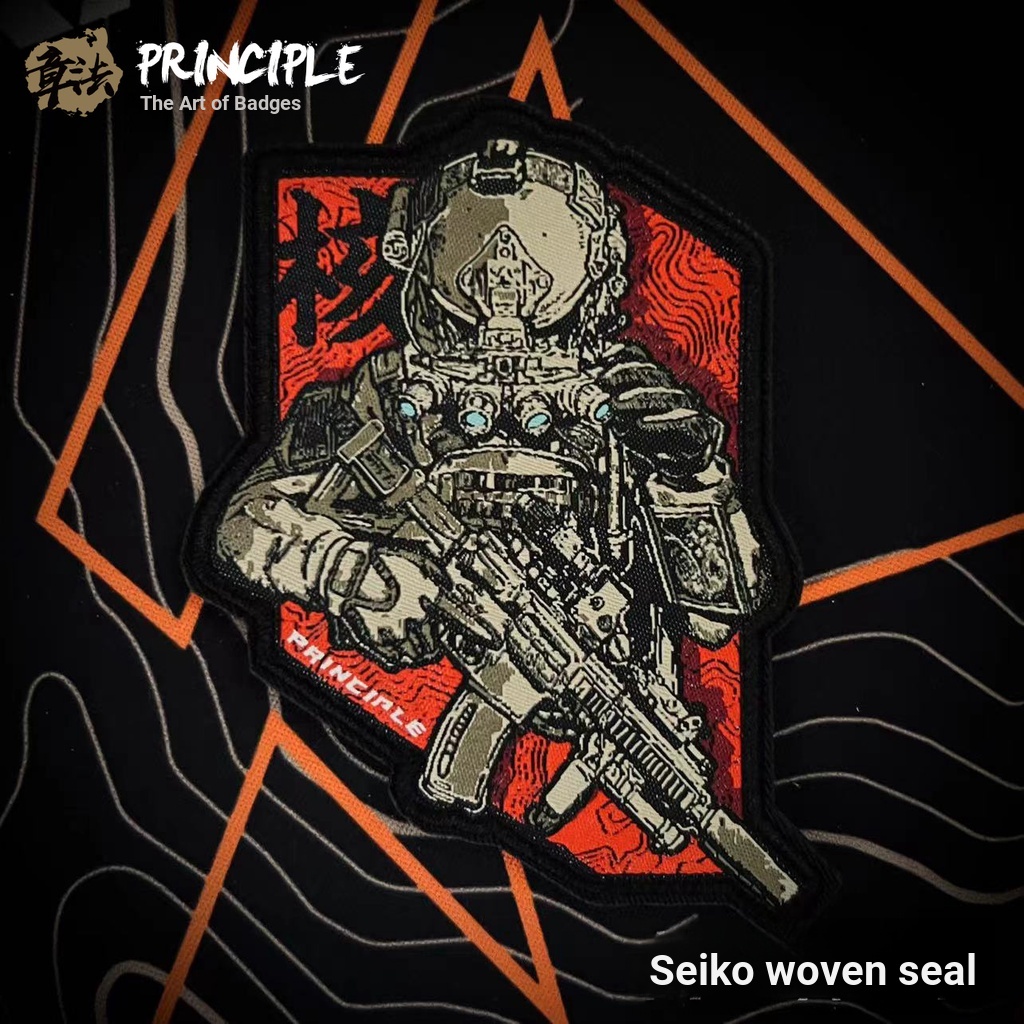 ที่กําหนดเอง Night Ghost Function Warlock Qi Seal 三维 Velcro Patch /Badges/armband/Emblem ตกแต่งสําหรับแจ็คเก็ตกางเกงยีนส์กระเป๋าเป้สะพายหลังหมวก