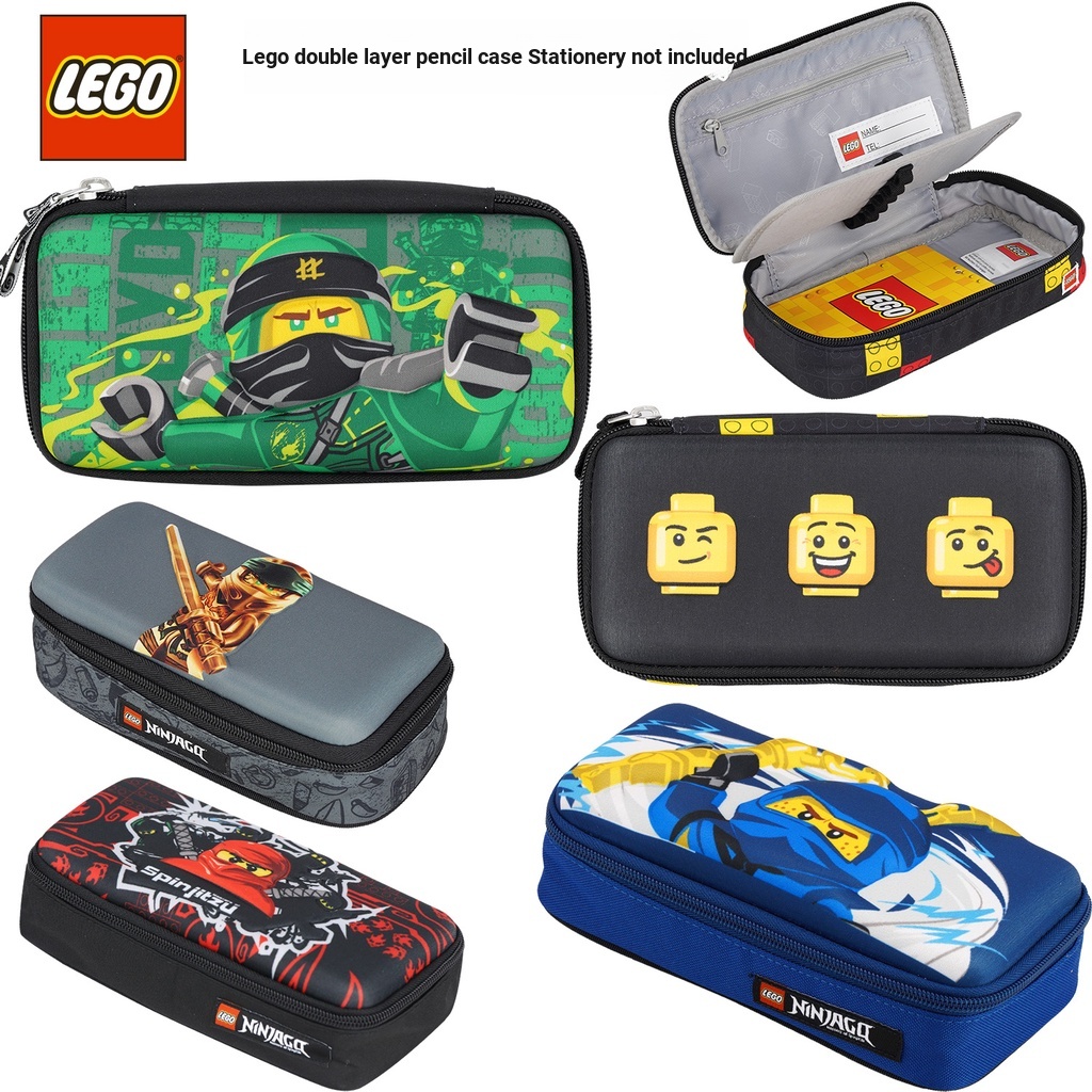 Lego/leco กล่องดินสอกล่องดินสอกล่องเครื่องเขียน Double-Layer Shock-proof Soft Shell เด็กนักเรียนประถมชายหญิง 20