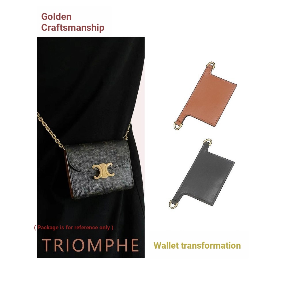 Jin Yansha เหมาะสําหรับ Celine TRIOMPHE Wallet Modified Diagonal Bag Liner Chain อุปกรณ์เสริมสายคล้องไหล่ Chain Single