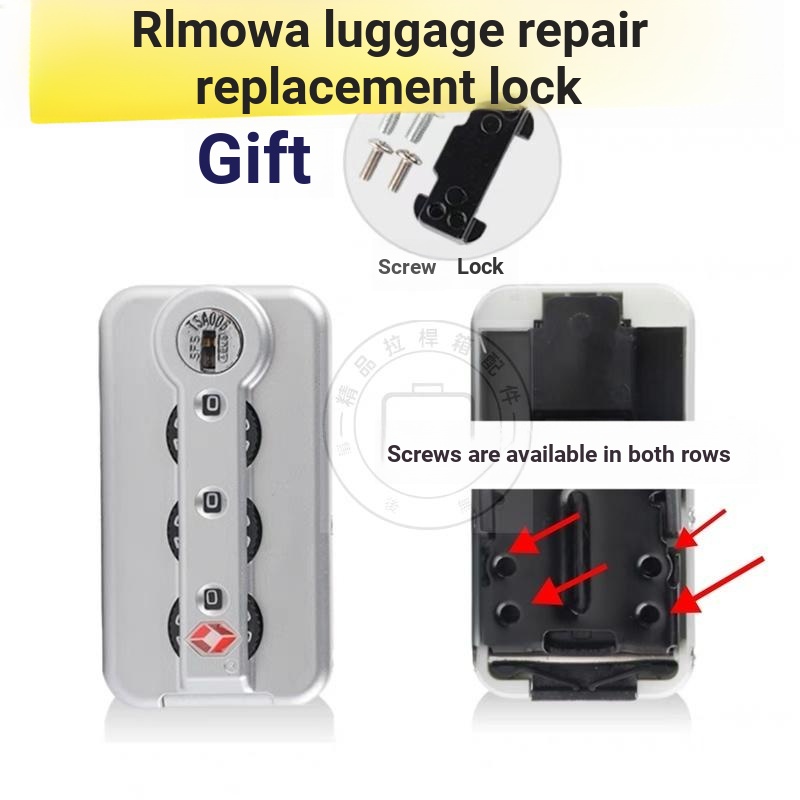 เหมาะสําหรับ RImowa กระเป๋าเดินทาง 006 ล็อคอุปกรณ์เสริม 925 ล็อค 972 ล็อคกล่อง PC ล็อค RImowa ล็อคซ่อมกระเป๋าเดินทาง RImowa Customs ล็อค 006 007 Customs ล็อค
