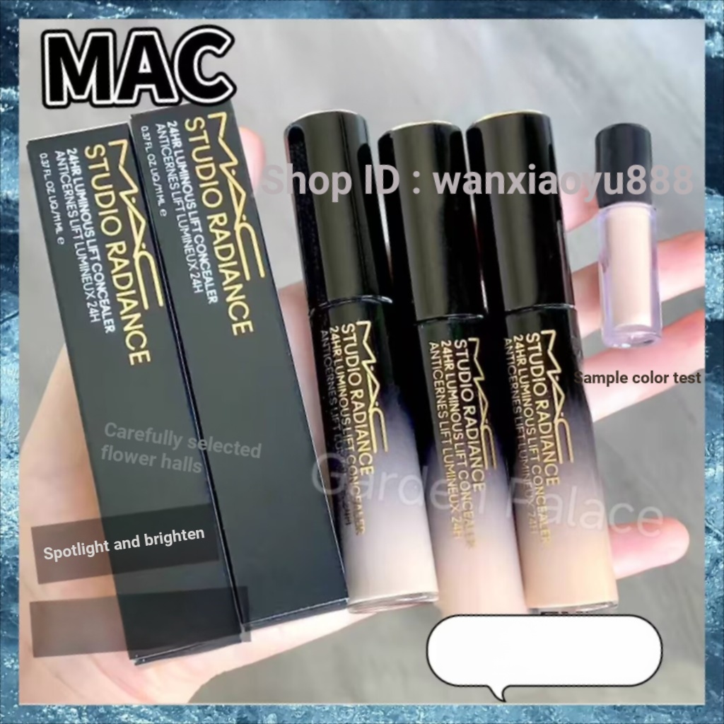 Mac Charm Concentrating Concealer Brightening Cleanser Tear Groove NW5/NW11 ตัวอย่างการทดสอบสี