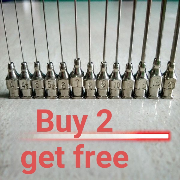 เข็มสแตนเลส เข็มสแตนเลส 4 5 6 7 8 9 10 12 14 16 18 20 15/35/50 มม. อารมณ์ สีภาพ บันทึกเข็ม