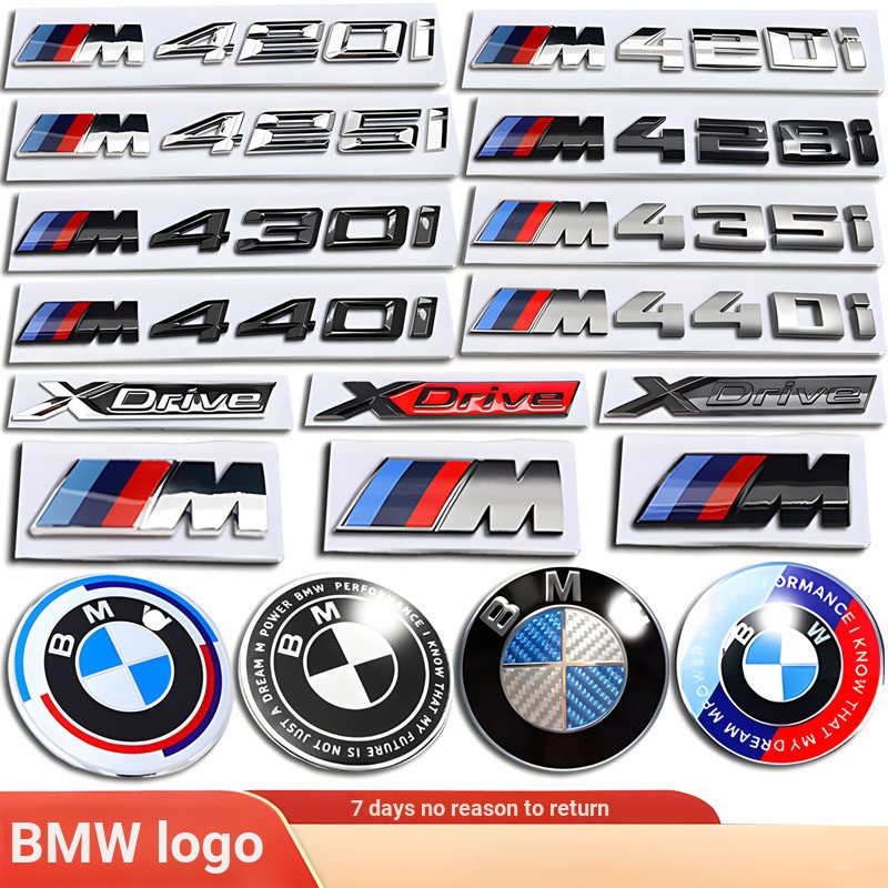 BMW 4 Series โลโก้รถดัดแปลง 420I/425I/M440I/428I/435i/430I ด้านหน้าด้านหลัง M โลโก้ตัวอักษร