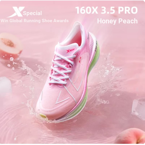 XTEP/น้ําหนักพิเศษ 160X3.5 PRO รองเท้าวิ่งรองเท้าผู้ชายกันกระแทก Breathable กีฬารองเท้า Racing แผ่นค