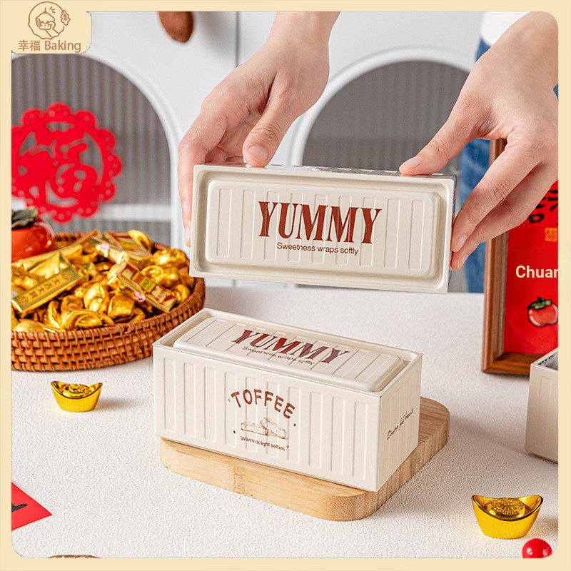 [ความสุข ] กล่องดีบุก Taffy กล่องบรรจุภัณฑ์ High-End Candy Box กล่องพิเศษ Candy Gift Box