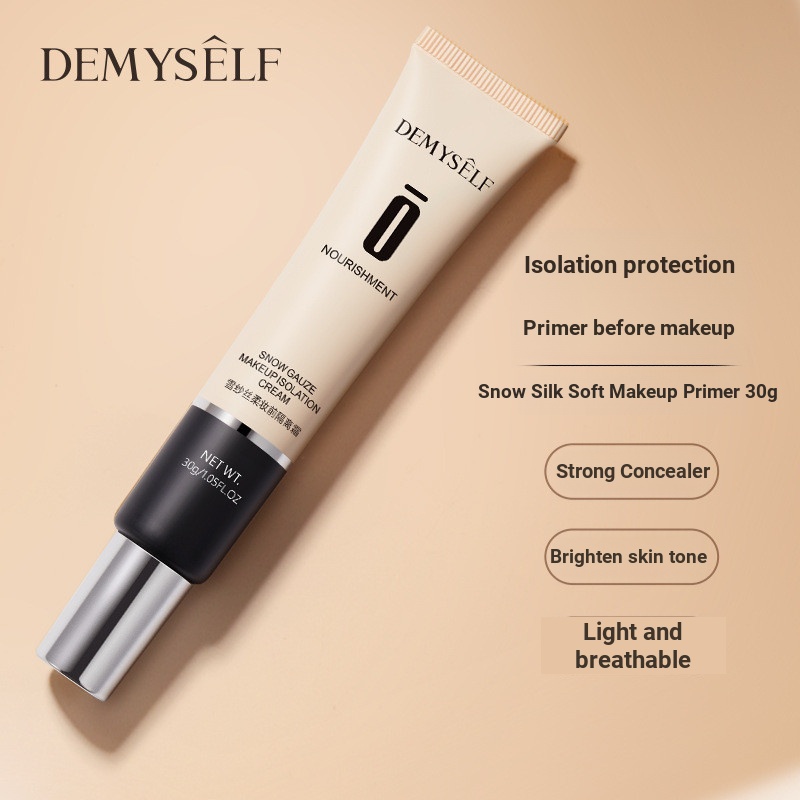[ซอสโกโก้] Dimaishi Snow Gauze Silky Soft Makeup Primer Cream 30g คอนซีลเลอร์ Qianmu Xiaojin Tube Li