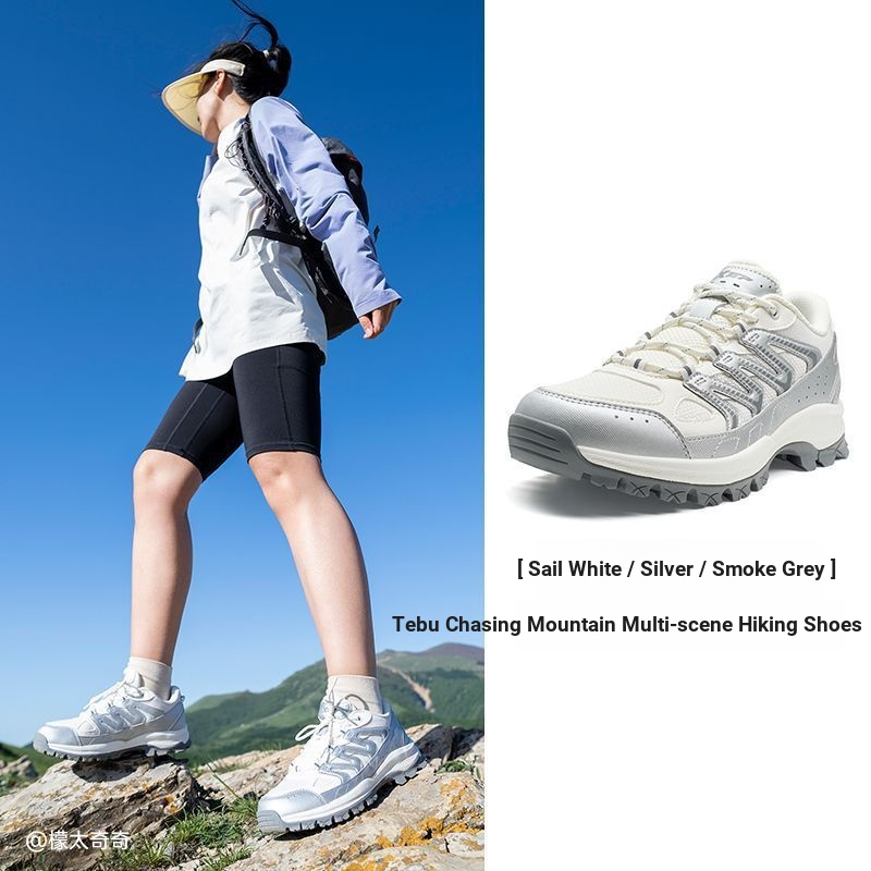 XTEP/TEP Mountain Chasing รองเท้าเดินป่ารองเท้าผู้หญิงรองเท้าผู้ชาย Anti-slip Anti-collision รองเท้า