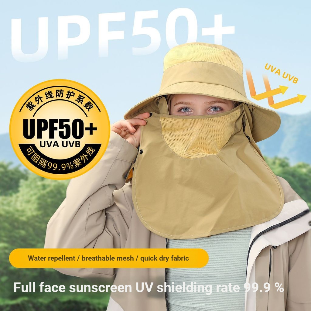 ที่กําหนดเองฤดูร้อน 360 องศา Masked ครีมกันแดด Sun หมวกป้องกันรังสีอัลตราไวโอเลตกลางแจ้ง Breathable 