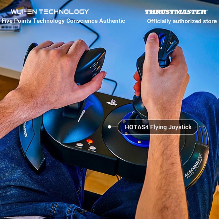 Tumaster Hotas 4 จอยสติ๊กเที่ยวบินจําลอง PS4 PC Ace Air Combat 7
