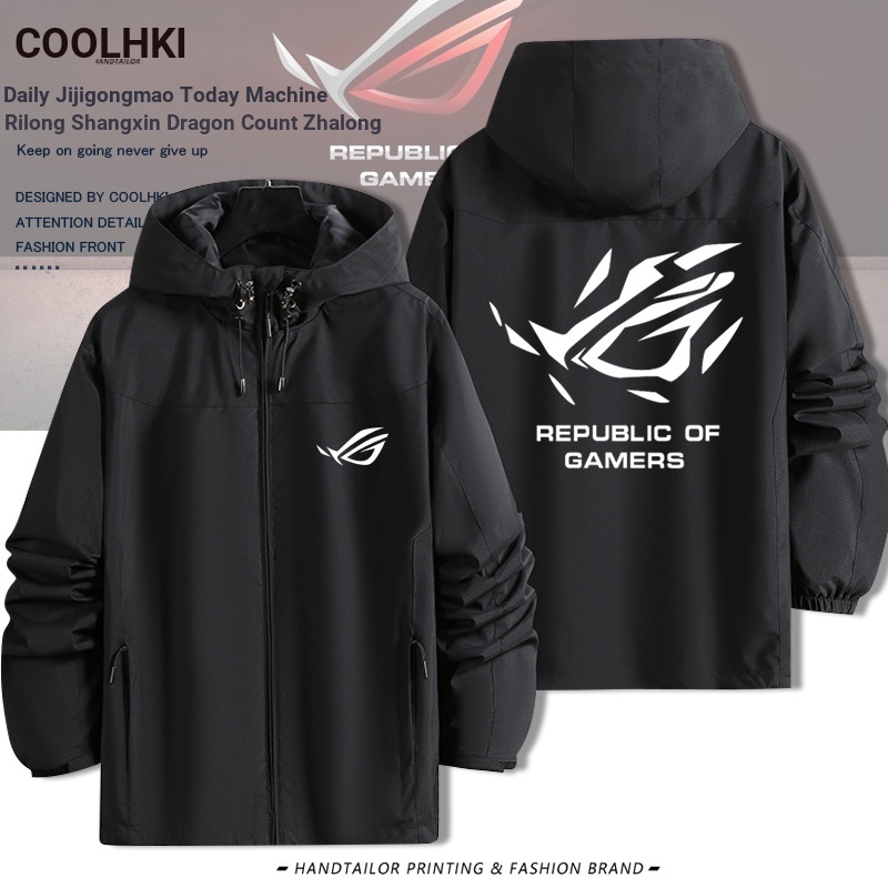 R ROG Player Country Prodigal Eye Merchandise Hooded Jacket Jacket Three-in-One ชุดฤดูใบไม้ร่วงฤดูหน