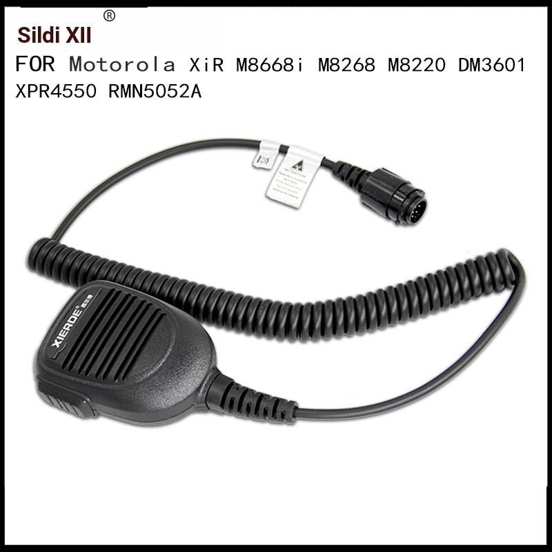 XIERDE ไมโครโฟนมือเหมาะสําหรับรถจักรยานยนต์ M8268 M8220 M8668 รถไมโครโฟน RMN5052A ไมโครโฟน/ไมโครโฟน