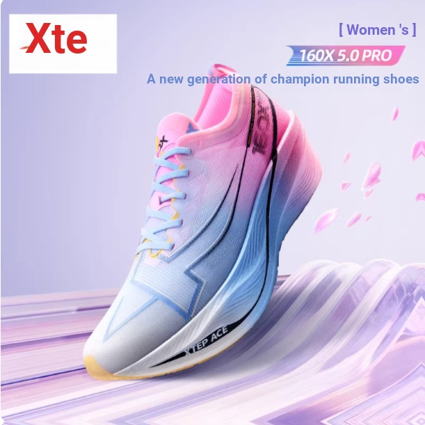 XTEP/TEP 160X5.0 PRO รองเท้าวิ่งรองเท้าผู้หญิงรองเท้าผู้ชาย [รุ่นแชมป์] Marathon Racing Carbon Board