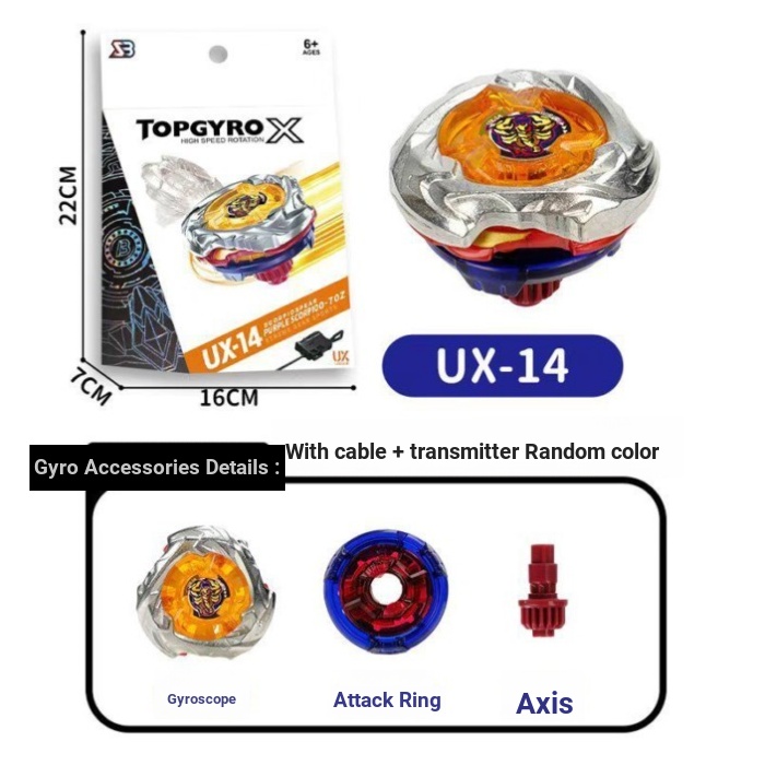 Beyblade UX-14CX-06CX-05 ชุดพร้อมเครื่องส่งสัญญาณ Hegemony Alloy Beyblade 2025 ของเล่น