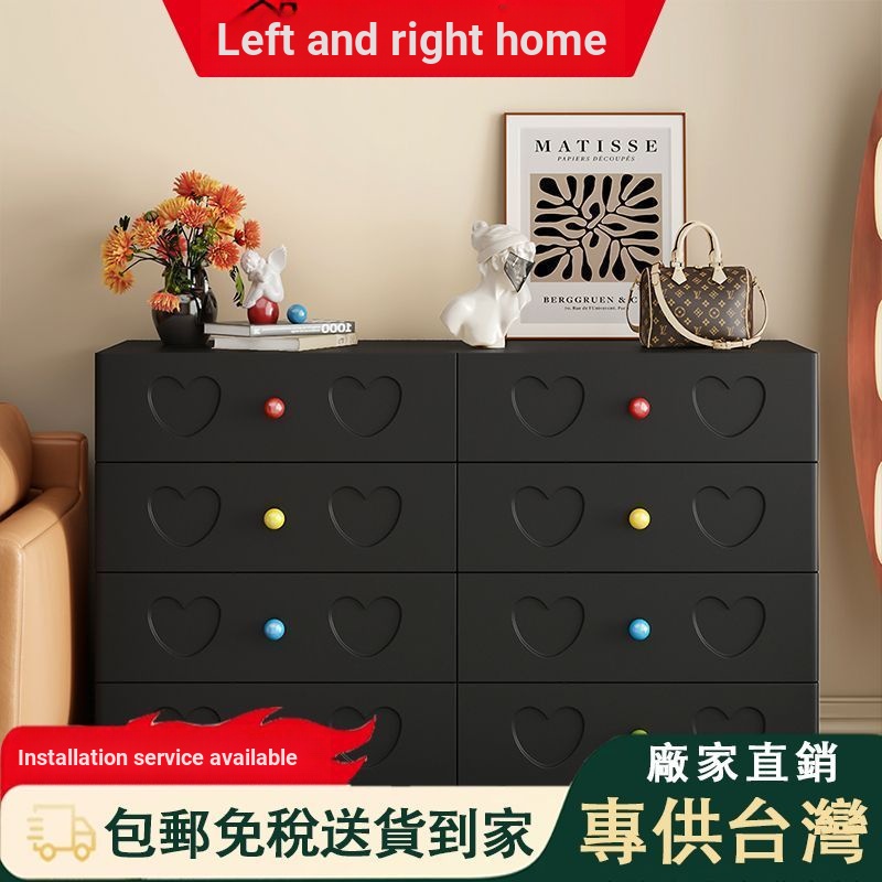 ครีมท่อ Dopamine โซฟาด้านข้างสีดําห้องนั่งเล่นที่เรียบง่าย Locker Room Wall Locker ลิ้นชัก