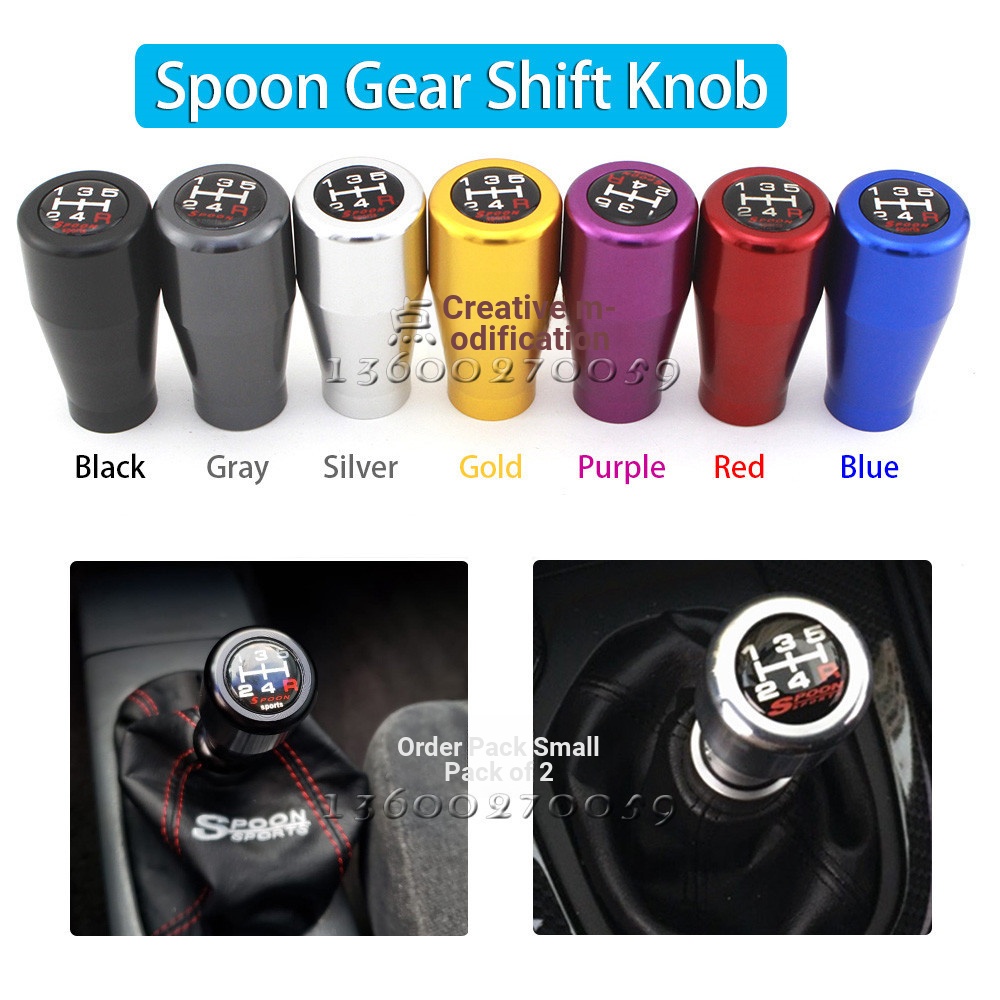 SPOON คู่มือ 56 เกียร์ SHIFT Head เหมาะสําหรับ Honda รถ Universal SHIFT Handle Fit GK5 SHIFT Handle 